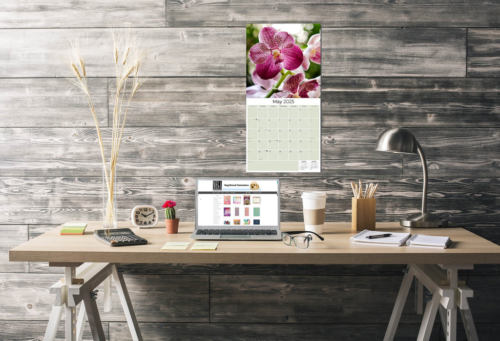 Orchids Wall Calendar 2025