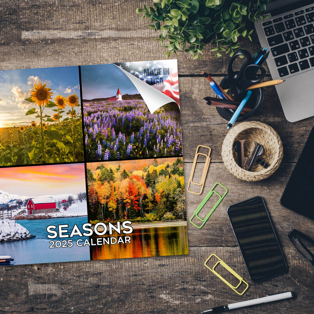 Seasons Wall Calendar 2025