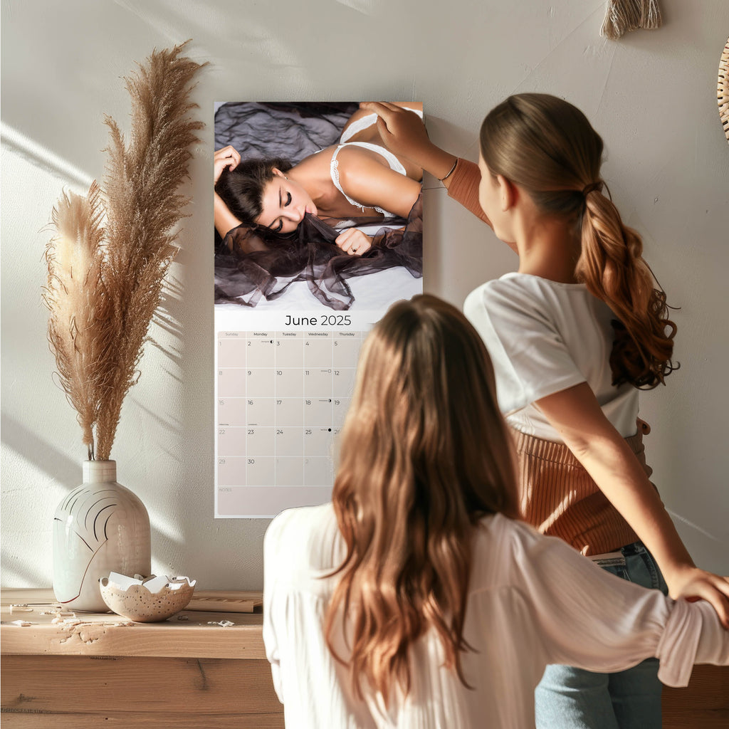 Lingerie Wall Calendar 2025