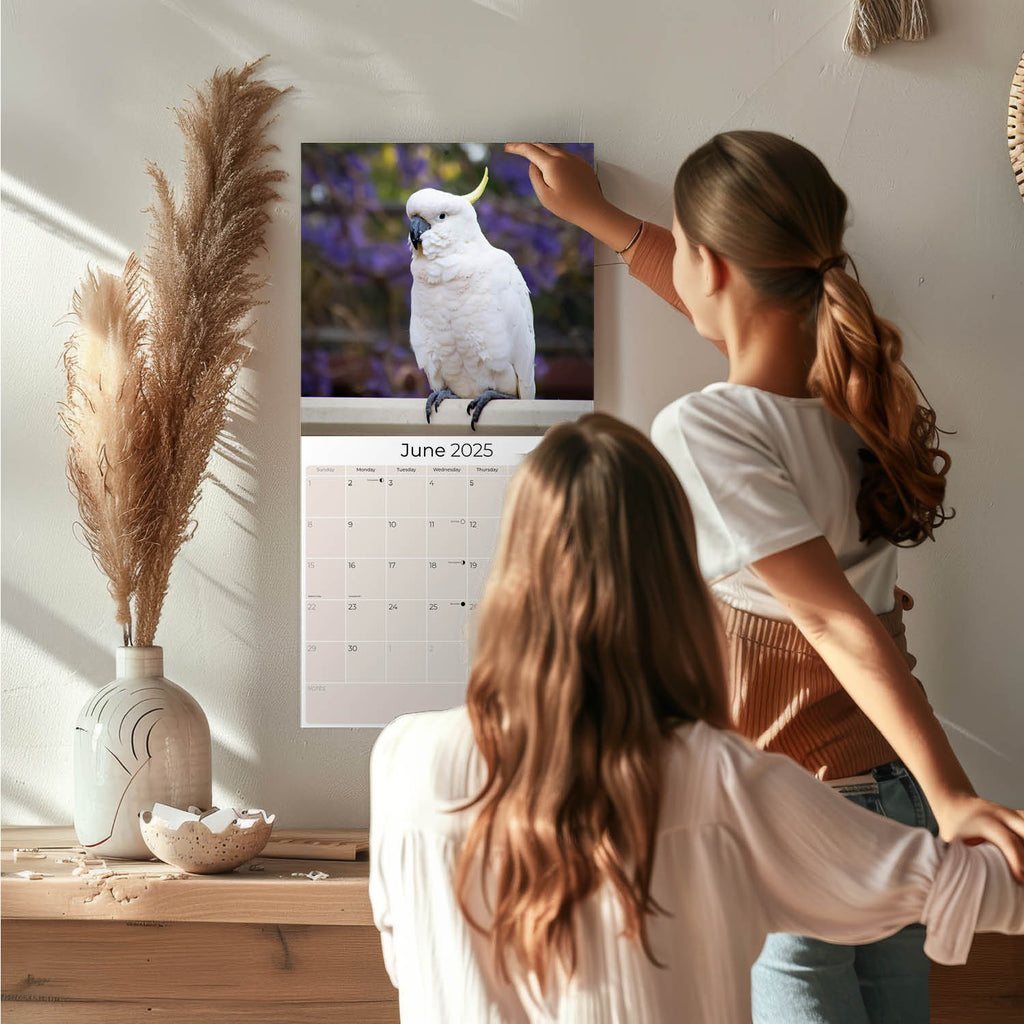 Cockatoos Wall Calendar 2025