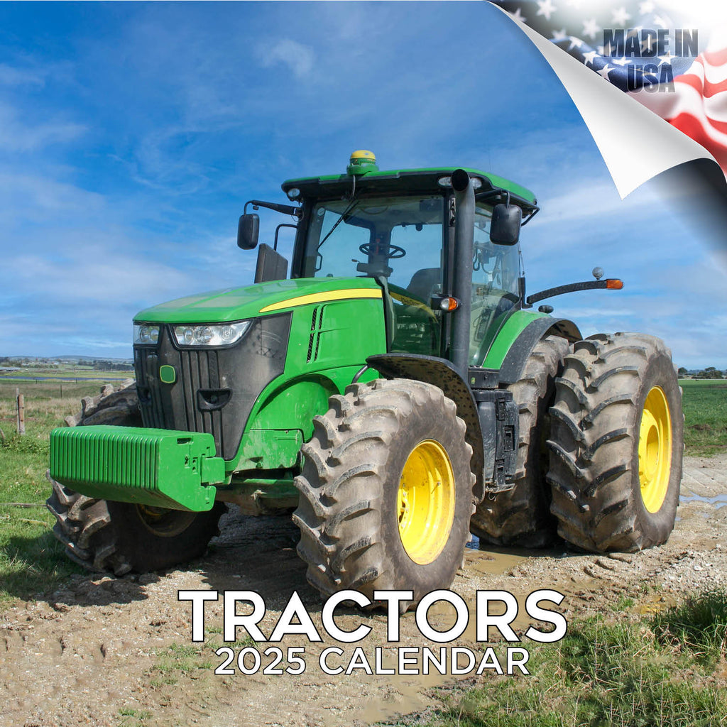 Tractors Wall Calendar 2025