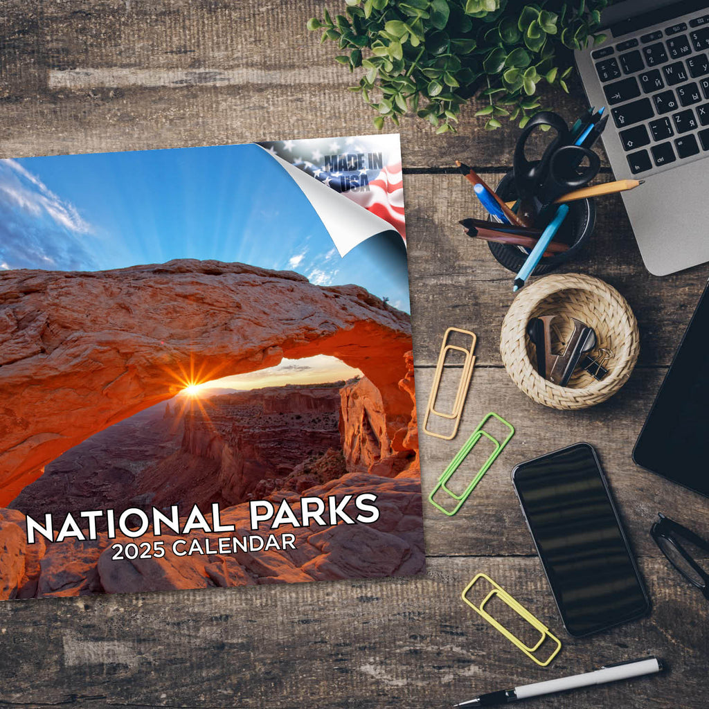 National Parks Wall Calendar 2025