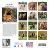 Shar Pei Wall Calendar 2025