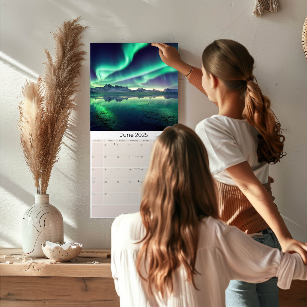 Northern Lights Wall Calendar 2025