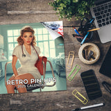 Retro Pin Ups Wall Calendar 2025