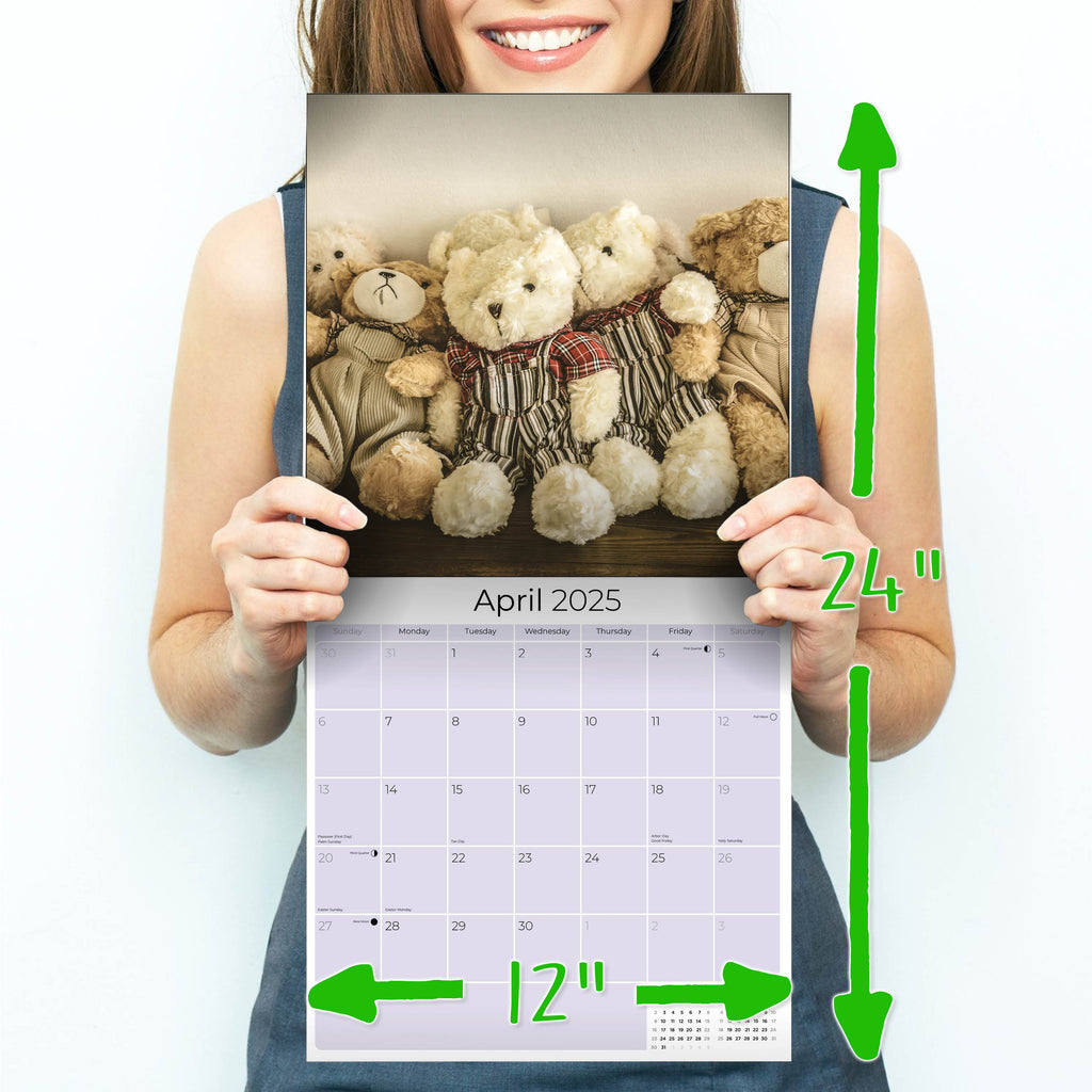 Teddy Bears Wall Calendar 2025