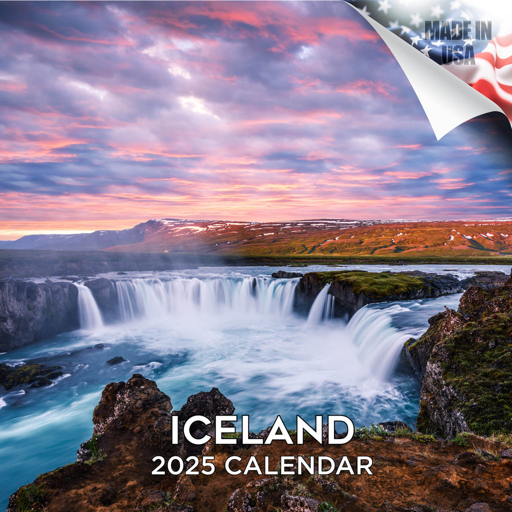 Iceland Wall Calendar 2025