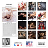 Lingerie Wall Calendar 2025