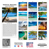 Tropical Beaches Wall Calendar 2025