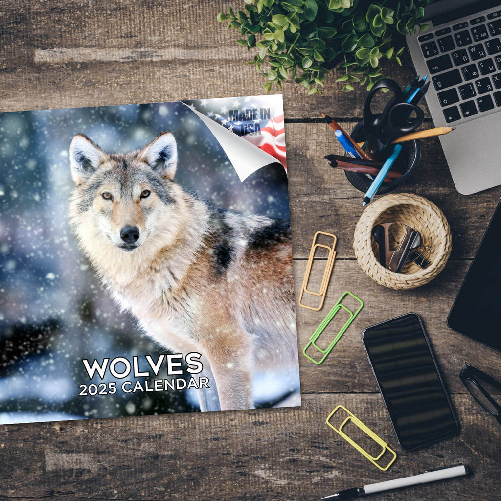 Wolves Wall Calendar 2025