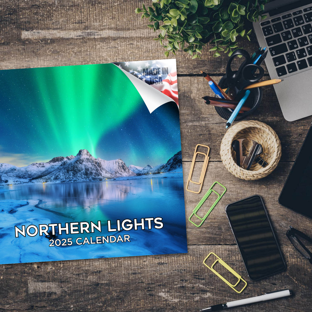 Northern Lights Wall Calendar 2025