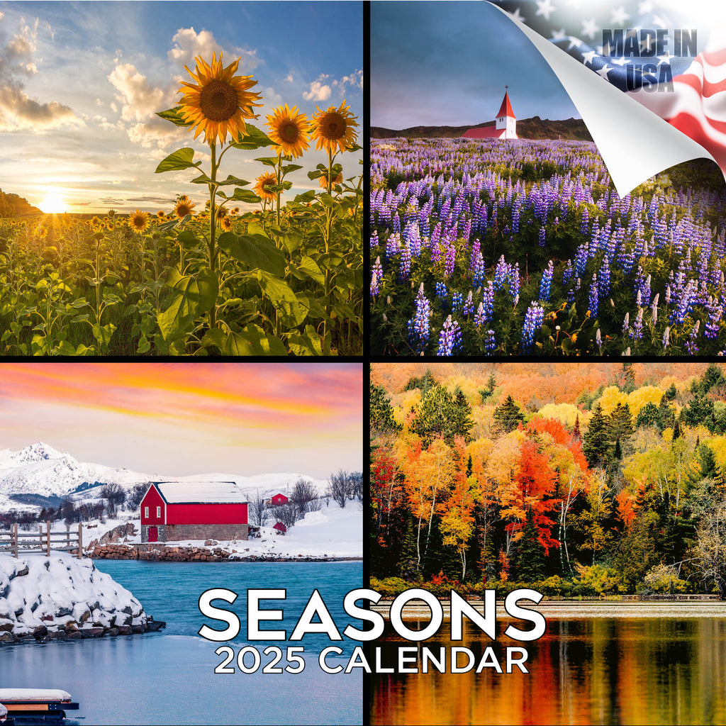 Seasons Wall Calendar 2025