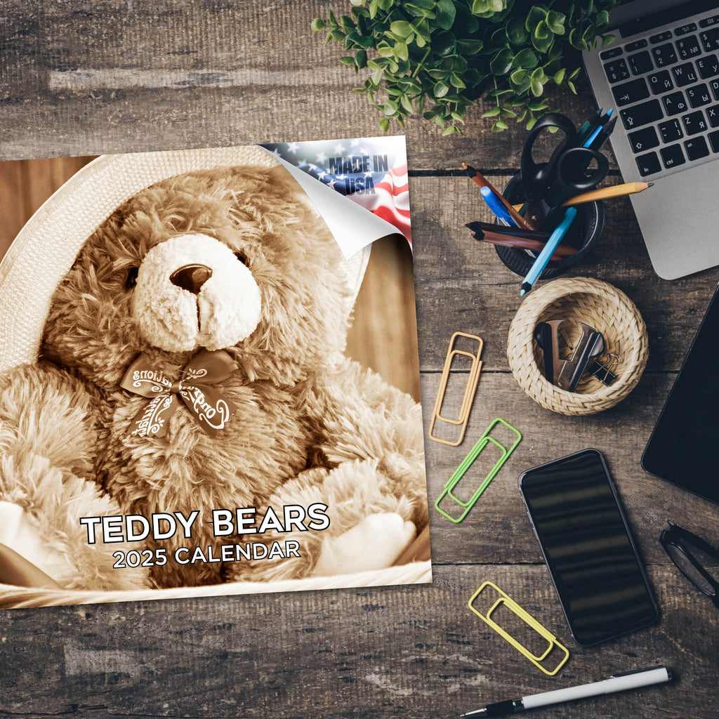 Teddy Bears Wall Calendar 2025