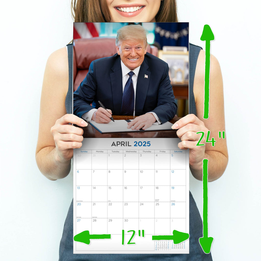 Donald J Trump 45/47 Wall Calendar 2025