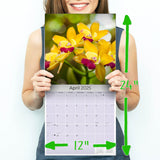 Orchids Wall Calendar 2025