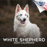 White Shepherd Wall Calendar 2025